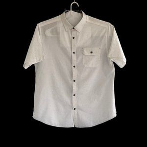 Men's White Short Sleeve Shirt